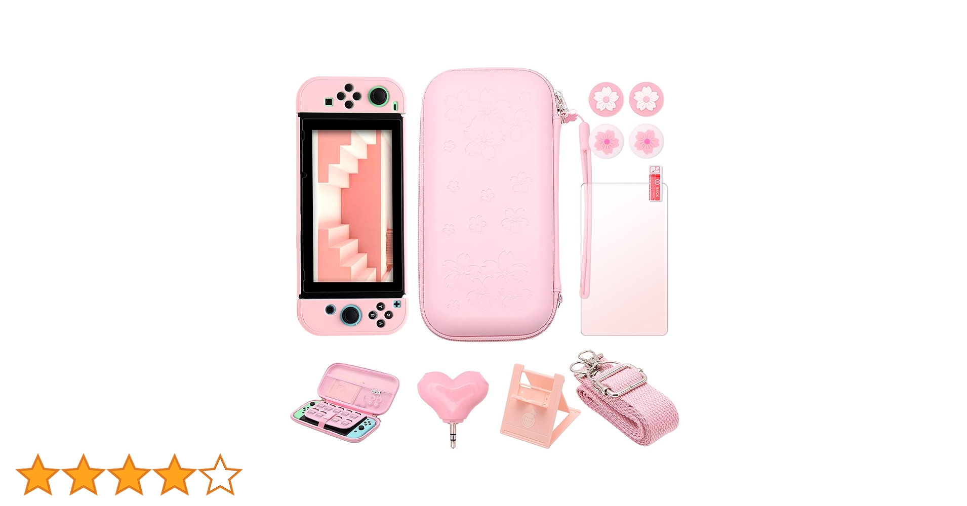 【セール中】Nintendo Switch グリーン/ピンク 本体 ケース付き セール中】Nintendo Switch グリーン/ピンク 本体 ケース付き